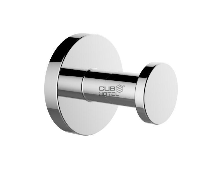 Percha de Pared Individual Latón Cromado
